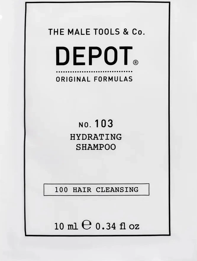 Depot, 100 plaukų valymo priemonių Nr. 103, provitaminas B5, plaukų šampūnai, drėkinimui, 10 ml