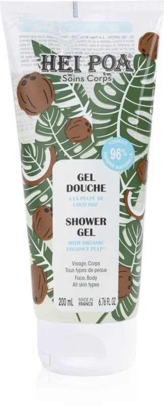 Hei Poa Coconut Pulp Hydrating Dušo želė For All Skin Types, 200 ml