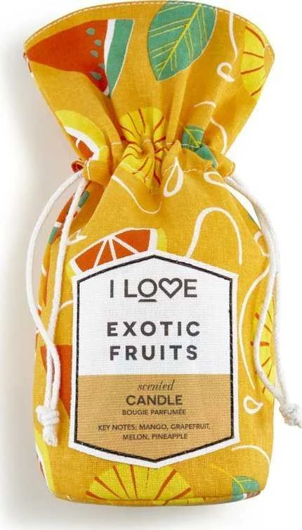 „I Love Exotic Fruits Mango“ ir „Greipfrutų, mango ir ananasų“ kvapioji žvakė, 160 g