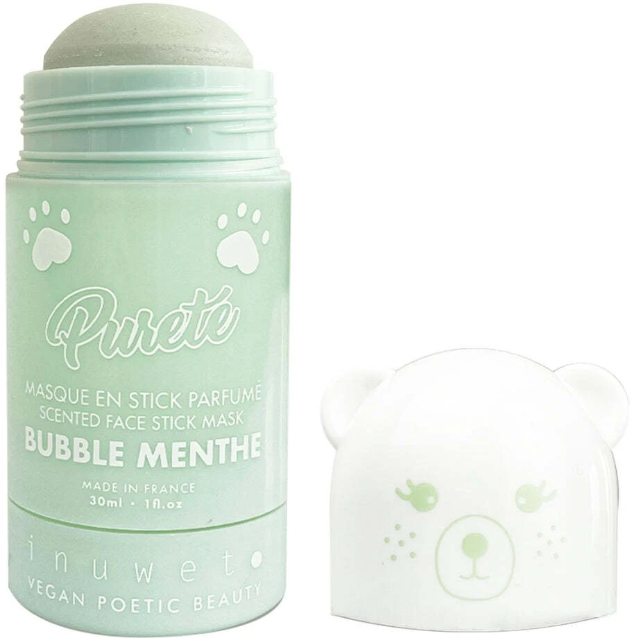 Inuwet Sweet Mint Purifying & Detoxifying Vegan & Natural Ingredients Stick Mask Face, 30 ml