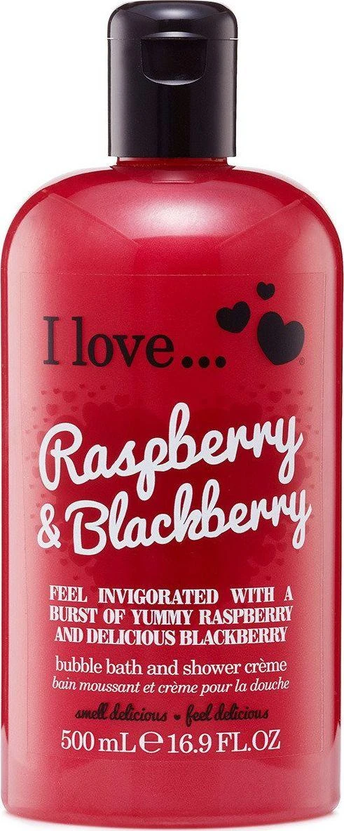 I Love Raspberry & Blackberry Kūno prausiklis, 500 ml