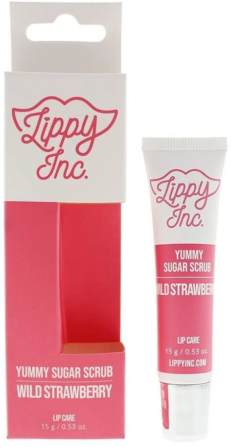 „I love Lippy Inc.“ lūpų šveitiklis „Yummy Sugar“, braškių skonio, 15 g. Moterims.