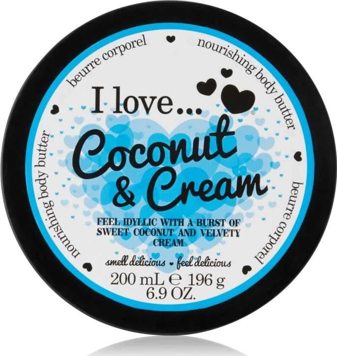 Drėkinamasis kūno sviestas „I Love Coconut & Kreminis“, 200 ml