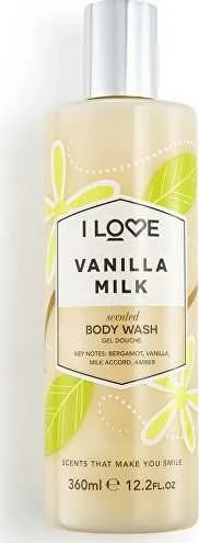 I Love Signature Collection Vegan Cleansing Vanilla Milk Kūno prausiklis, 360 ml