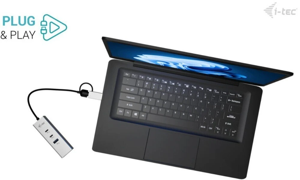 I-tec USB-C/USB-A metalinis šakotuvas 3 - 2x USB-C 1x USB-A 2.5GLAN
