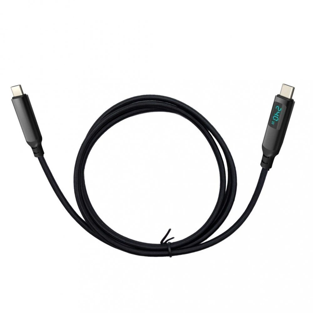 I-tec Thunderbolt 4 / USB4 Class Pro kabelis 240 W, 2x 4K/120 Hz, 40 Gbps, LCD, 150 cm