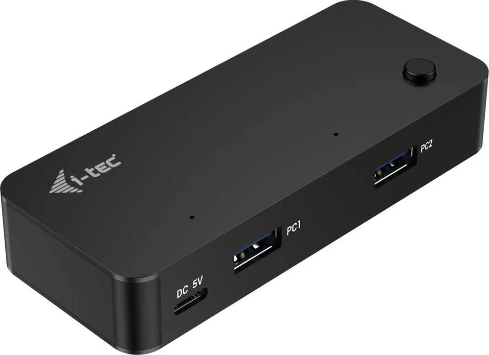 I-tec USB-C/USB-A Universalus KVM HUB 2x USB-C (5Gbps) + 2x USB-A 3.0 (5Gbps) USB-C Maitinimas 5V/3A-15W max (2x kabeliai 100cm)
