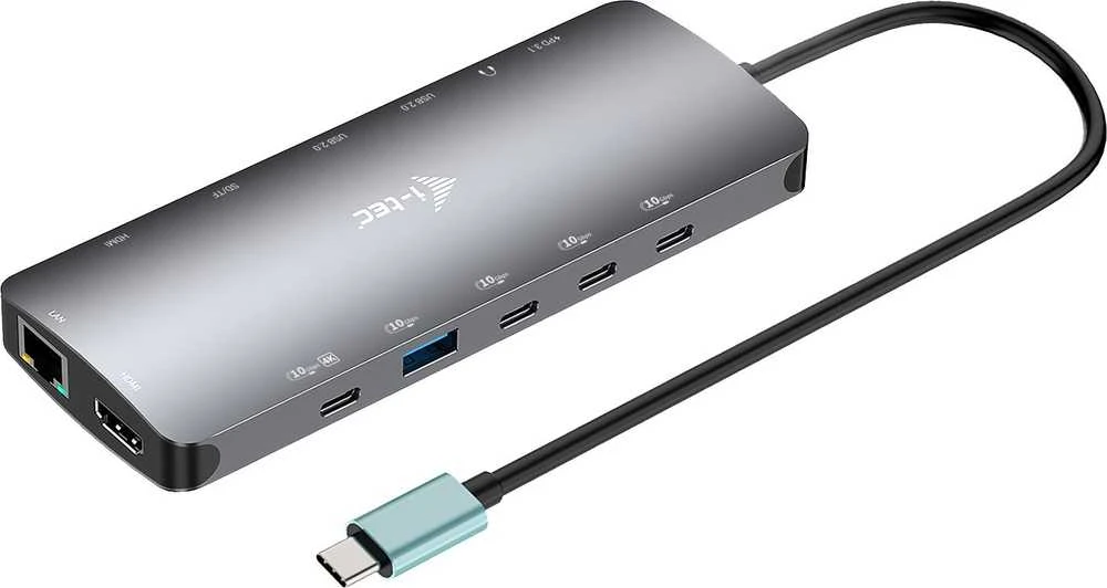 I-tec metalinė USB-C prijungimo stotelė su jungtimis