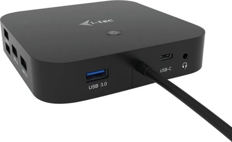 I-TEC USB-C Dual Ekranas MST DS 1x DP 1x HDMI 1xGLAN 3xUSB 3.0 2xUSB 2.0 1xUSB-C-Datei 1xGarso / mikrofono lizdas 1x100W USB-C PD + įkroviklis 112W