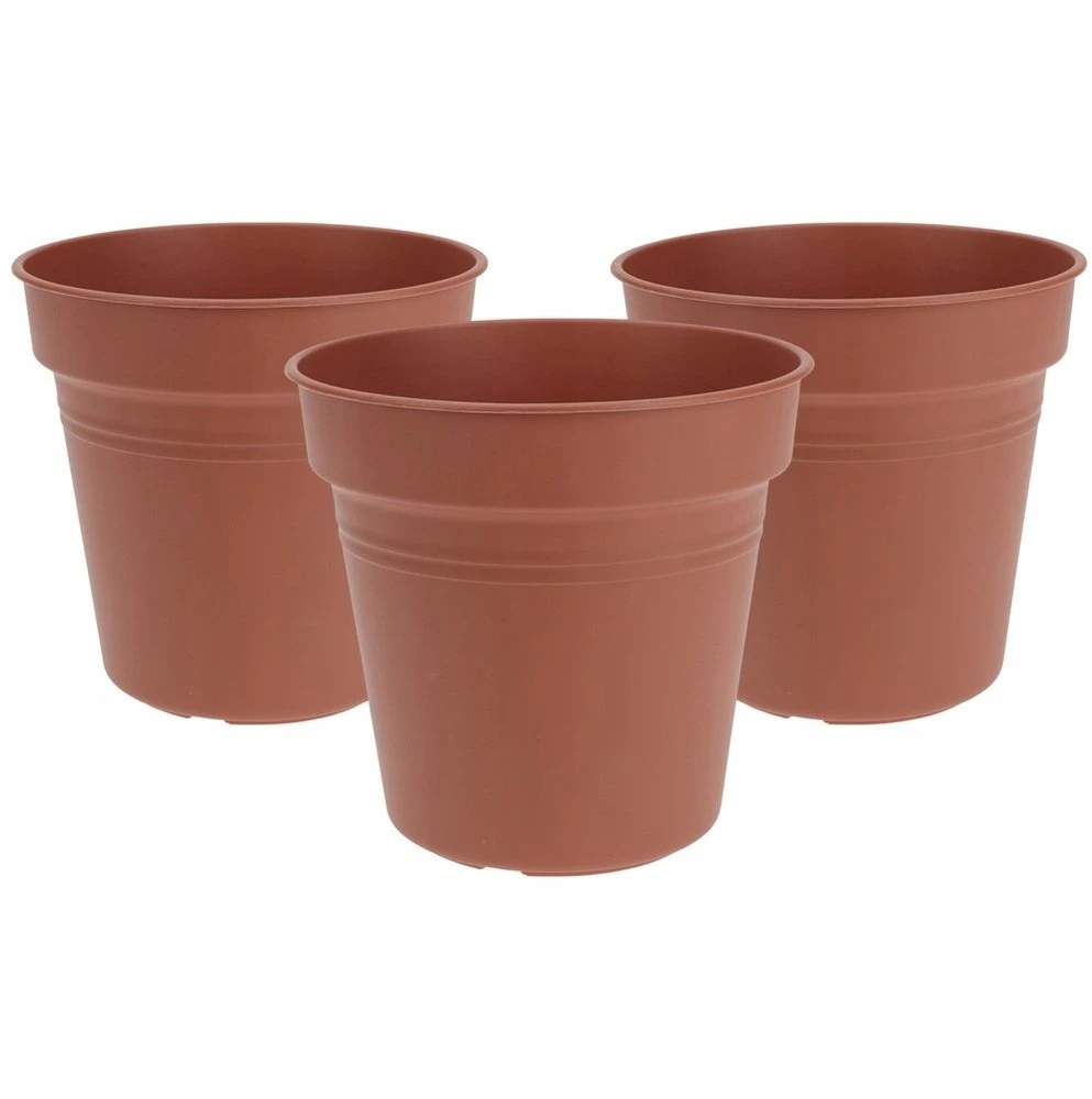 Ibergarden ProGarden Plastikinių Vazonų Rinkinys 3 vnt. 15 cm