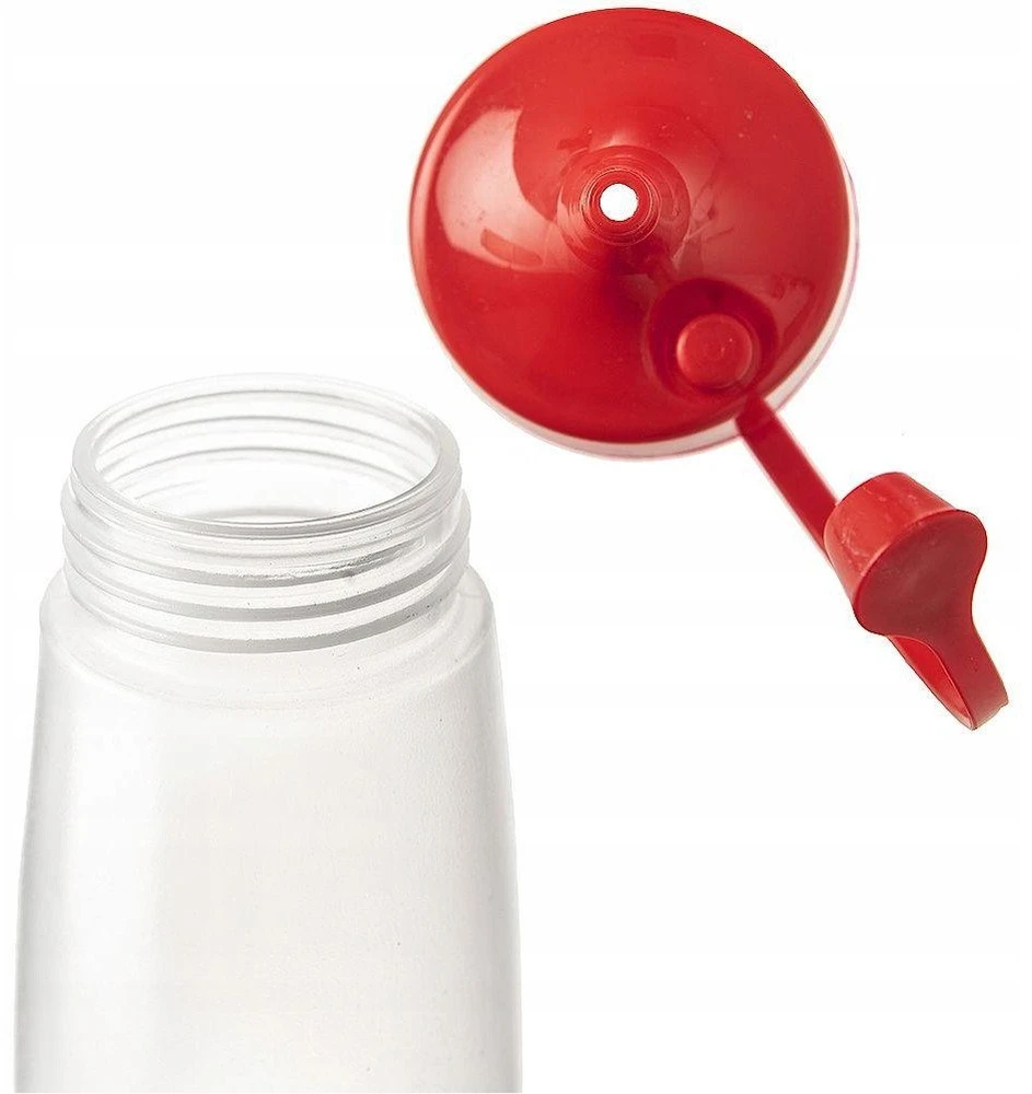 Ibili Orion Buteliukas padažui 525 ml su dozatoriumi raudonas