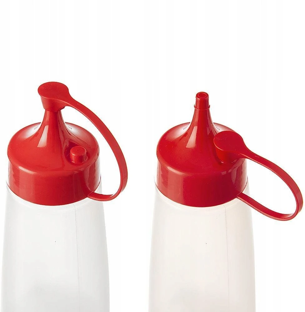 Ibili Orion Buteliukas padažui 525 ml su dozatoriumi raudonas