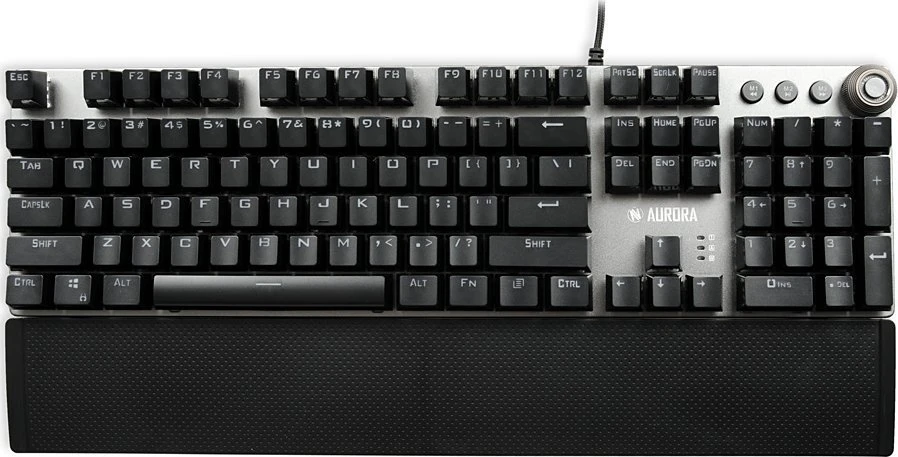 Mechaninė žaidimų klaviatūra IBOX AURORA K-4 IKGMK4, su pašvietimu, US išdėstymas, KRGD Red Switch