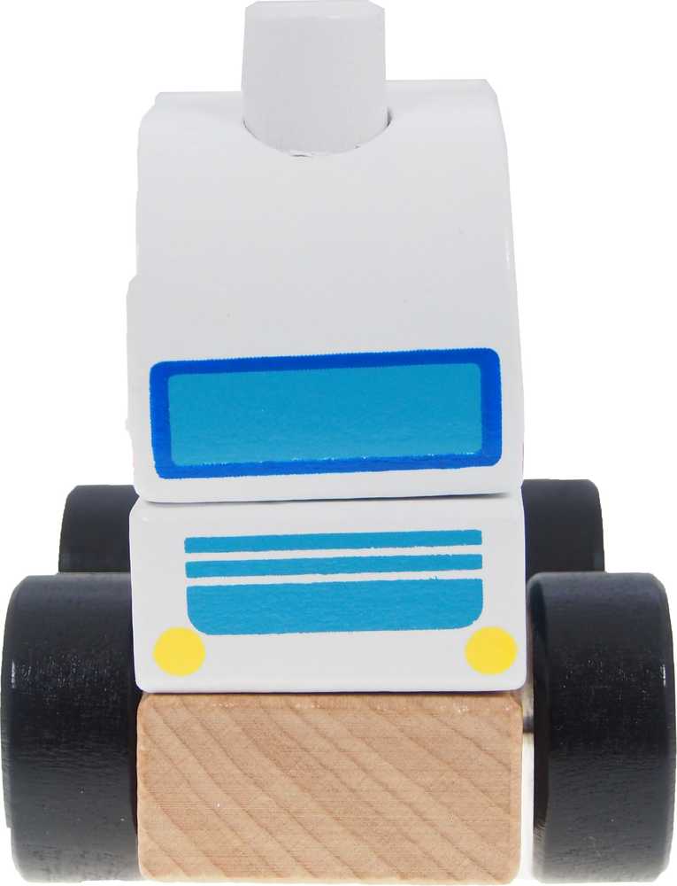 Medinis Žaislinis Automobilis - IBOX Greitosios Pagalbos Automobilis W05C012 Spalvingas