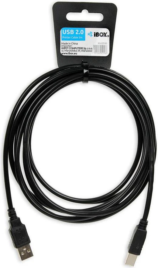 IBOX USB 2.0 A-B M / M 3M SPAUSDINIMO KABELIS