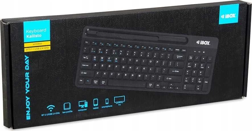 IBOX Kallisto BT/2.4GHZ Belaidė klaviatūra