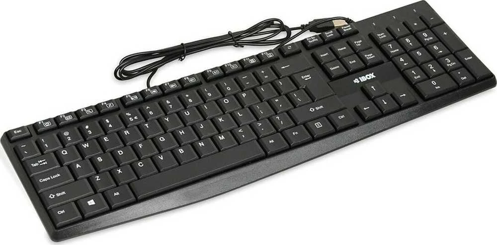 iBOX Eris Klaviatūra su USB jungtimi, Juodas