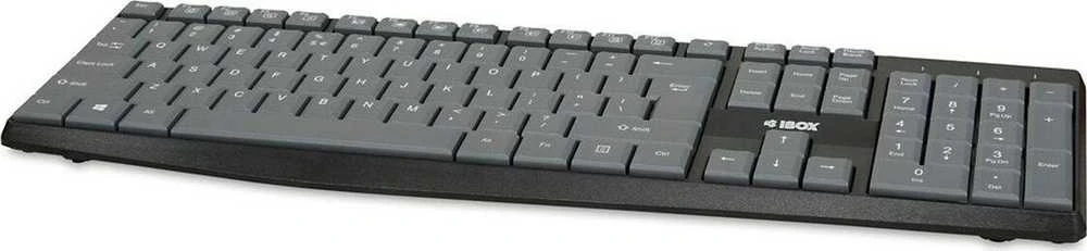 iBOX Eris Klaviatūra su USB jungtimi, Gray/Juodas