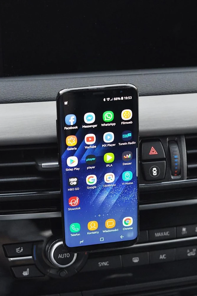 Telefono laikiklis - iBox H-8 Pasyvus Automobilinis Ventiliacijos Laikiklis išmaniesiems telefonams Juodas
