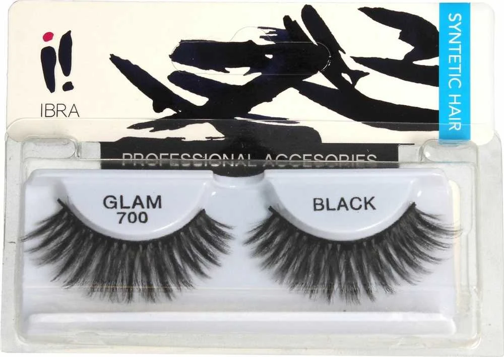 Ibra GLAM Glam 700 Juodas dryžuotos blakstienos