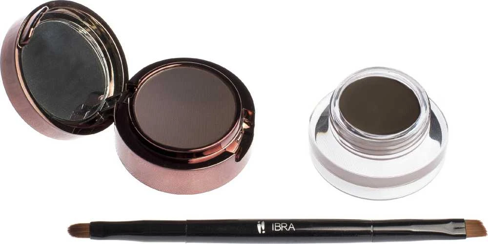 Ibra Eyebrow Pomade & Powder Brown, 7 g