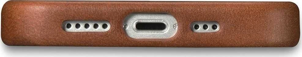 iCarer Oil Wax Premium Leather Apple iPhone 14 Plus Magnetic Leather with MagSafe dėklas telefonui rudos spalvos (WMI14220703-RB)