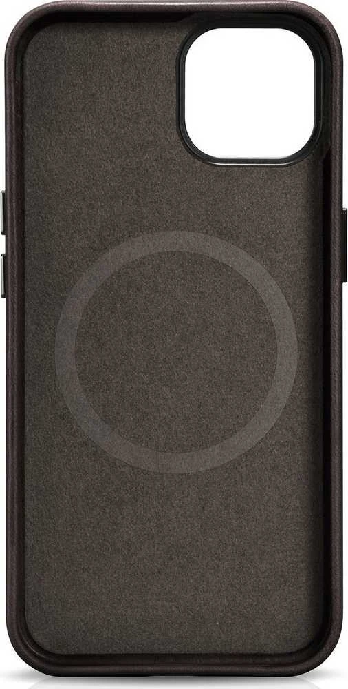 iCarer Oil Wax Premium Leather Apple iPhone 14 Plus Magnetic Leather with MagSafe dėklas telefonui rudos spalvos (WMI14220703-BN)