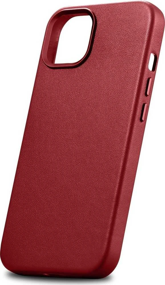 iCarer Leather made of natural leather Apple iPhone 14 Plus dėklas telefonui raudonos spalvos (compatible with MagSafe)