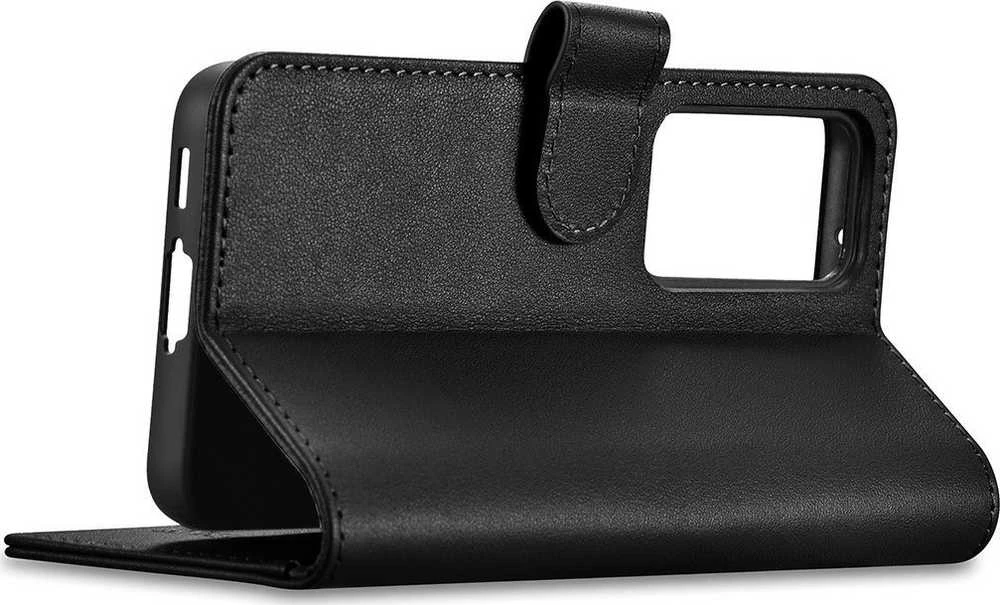 iCarer Wallet Samsung Galaxy S23 Plus leather wallet dėklas telefonui juodos spalvos