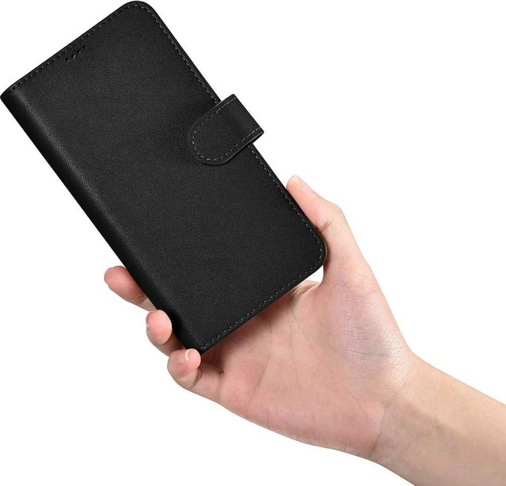 iCarer Wallet Samsung Galaxy S23 Plus leather wallet dėklas telefonui juodos spalvos