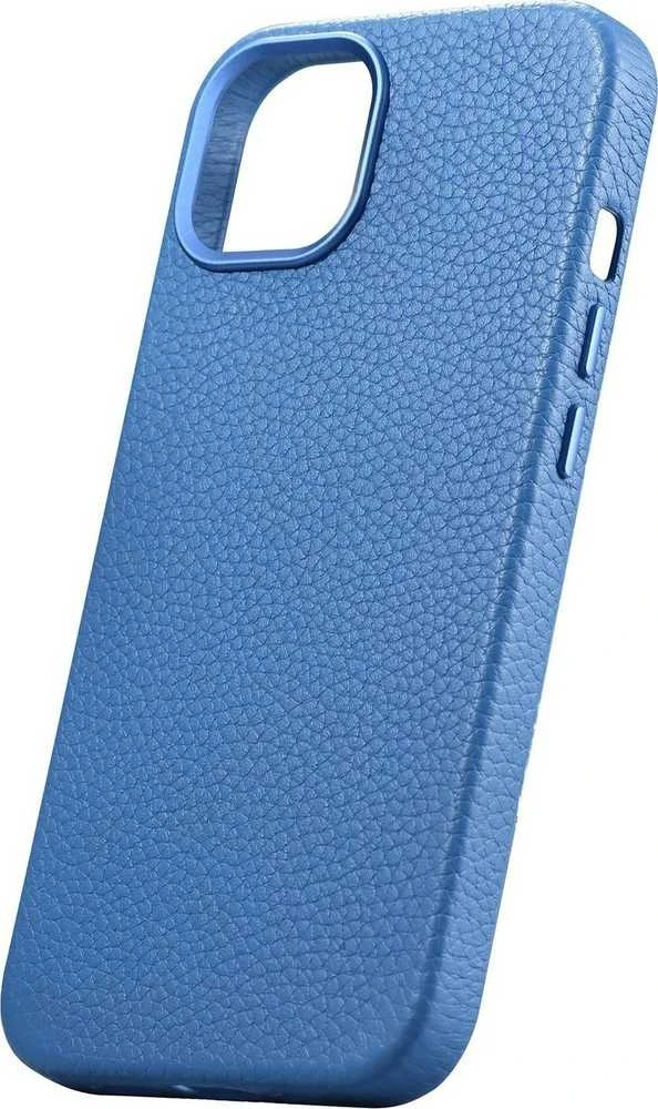 iCarer Litchi Premium Leather Apple iPhone 14 Plus Magnetic Leather with MagSafe dėklas telefonui žydros spalvos (WMI14220711-LB)