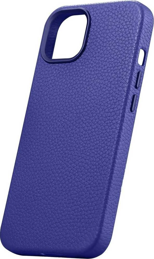 iCarer Litchi Premium Leather Apple iPhone 14 Magnetic Leather with MagSafe dėklas telefonui mėlynos spalvos (WMI14220709-DB)
