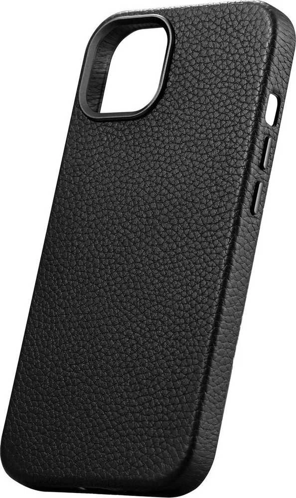 iCarer Litchi Premium Leather Apple iPhone 14 Plus Magnetic Leather with MagSafe dėklas telefonui juodos spalvos (WMI14220711-BK)