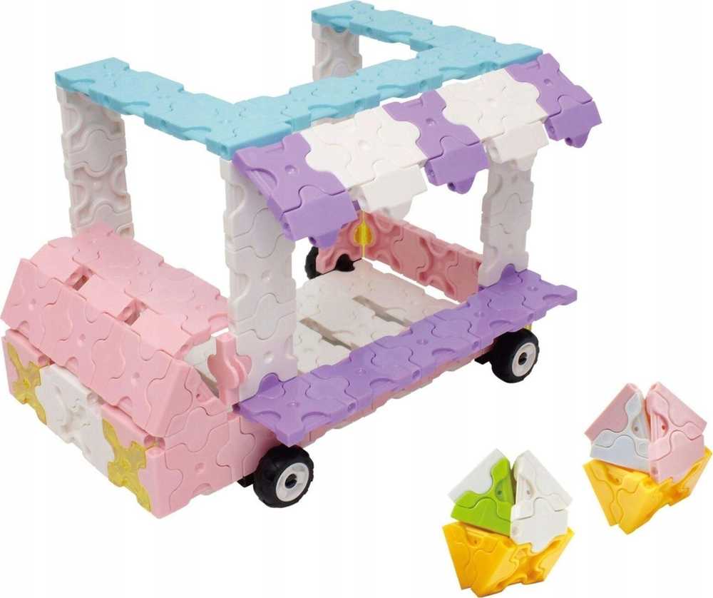 Konstruktorius LaQ „Sweet Collection Ice Kreminis Wagon”