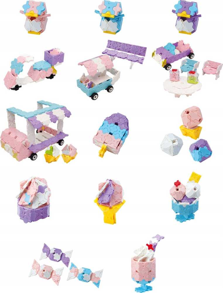 Konstruktorius LaQ „Sweet Collection Ice Kreminis Wagon”