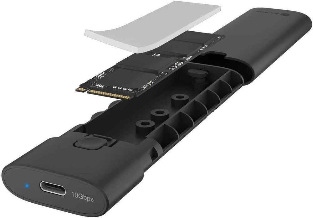 „Icy Box IB-1806MT-CU31“ m.2 nvme ssd 10 gbps diskų korpusas