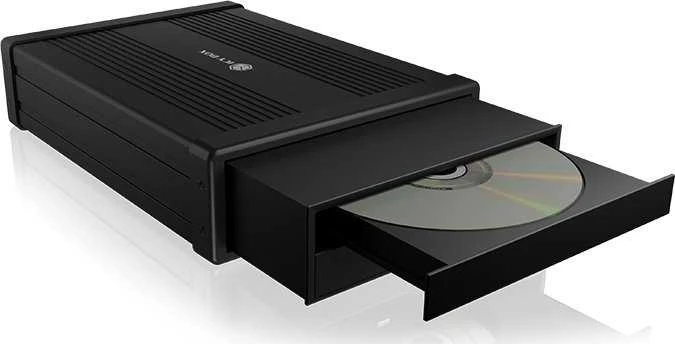 RaidSonic ICY BOX IB-525-U3 korpusas vienam 5,25 colio SATA įrenginiui – palaiko CD/DVD/Blu-ray