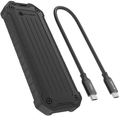 Icy Box išorinis SSD korpusas su USB-C laidu