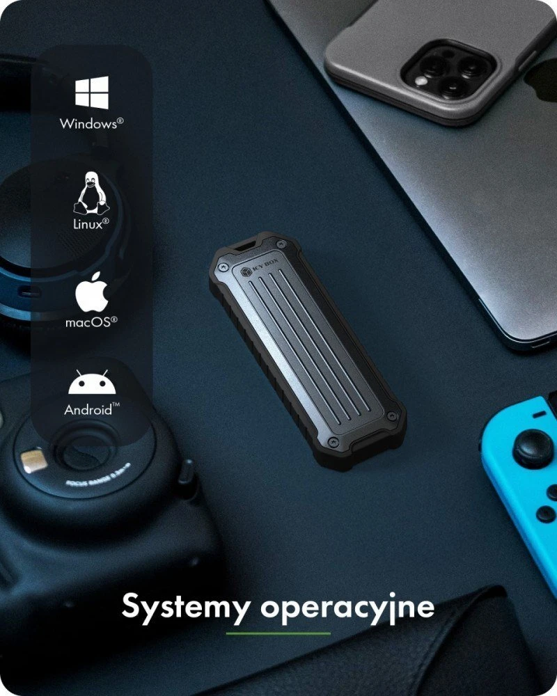 Icy Box SSD korpusas su sistemų suderinamumo sąrašu