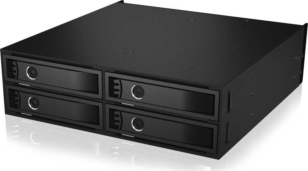 RAD ICY BOX IB-2242U2K 13,3 cm (5.25″) Atminties disko dėklas Juoda