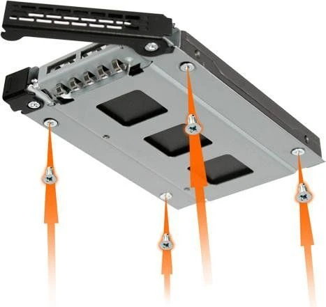 „Icy Box ToughArmor“ 2,5 colio SATA disko lizdas (MB411SPO-B)