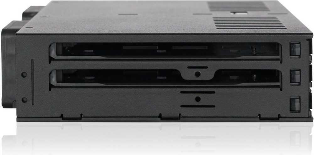 Carruzzo Icy Dock MB326SP-B diskų masyvas 0 TB Stovas (1U) Juoda