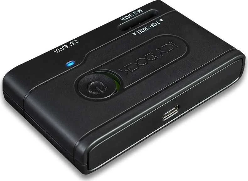 Nezatříděno „Icy Dock“ 2,5 colio SATA / M.2 SATA – USB-C 3.2 Gen 1 (MB031U-1SMB)