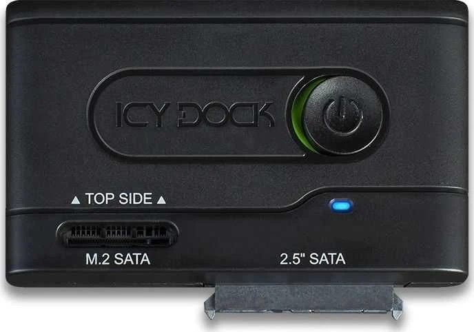 Nezatříděno „Icy Dock“ 2,5 colio SATA / M.2 SATA – USB-C 3.2 Gen 1 (MB031U-1SMB)