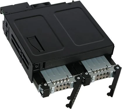 Nezatříděno „Icy Dock Pocket“ 2 x 2,5 colio SSD / HDD + ypač plonas ODD 5,25 colio „ToughArmor“ (MB602SPO-B)