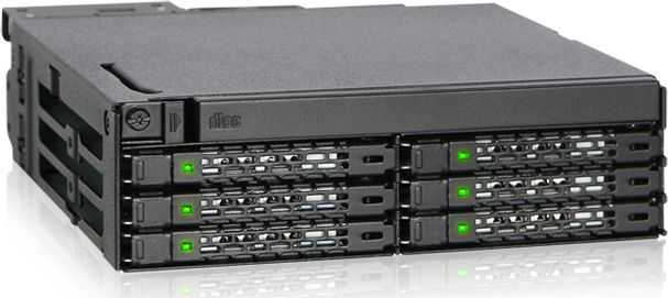 Kieszeń Icy Dock 6x 2.5'' SAS/SATA + itin plonas optinis diskas „ToughArmor“ (MB606SPO-B)