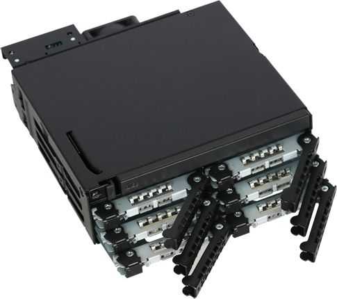 Kieszeń Icy Dock 6x 2.5'' SAS/SATA + itin plonas optinis diskas „ToughArmor“ (MB606SPO-B)