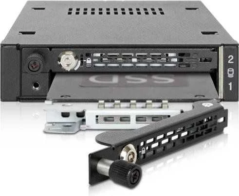 IcyDock Carruzzo Icy Dock MB492SKL-B diskų įrenginio skyriaus dangtelis Juoda
