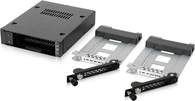 IcyDock Carruzzo Icy Dock MB492SKL-B diskų įrenginio skyriaus dangtelis Juoda