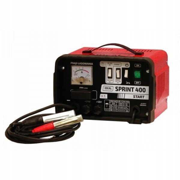 Ideal „Sprint 400 START 45A 230V 12/24V“ akumuliatoriaus įkroviklis su starteriu